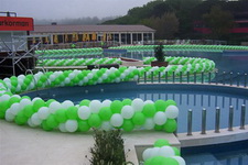 100 metre işyeri açılış balon dekoru XXL paket 