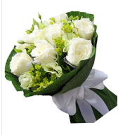 9 adet beyaz gül buketi Ankara çiçek siparişi sitesi