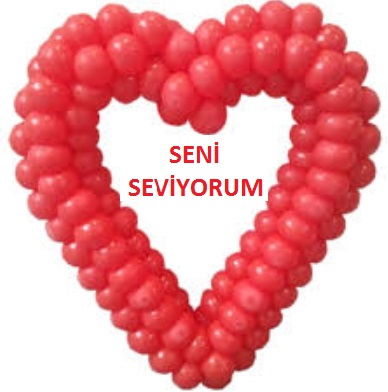 Ankara Sincan seni seviyorum yazılı kalp farklı hediye